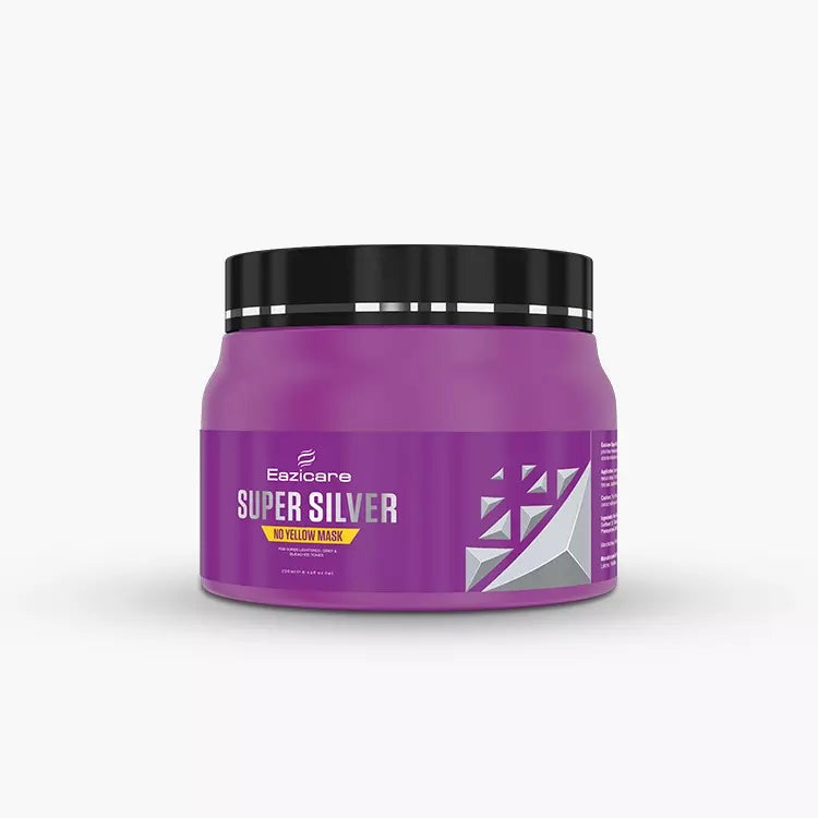 Eazicare | Super Silver No Yellow Hair Mask | For Blonde, Grey & Ash Hair