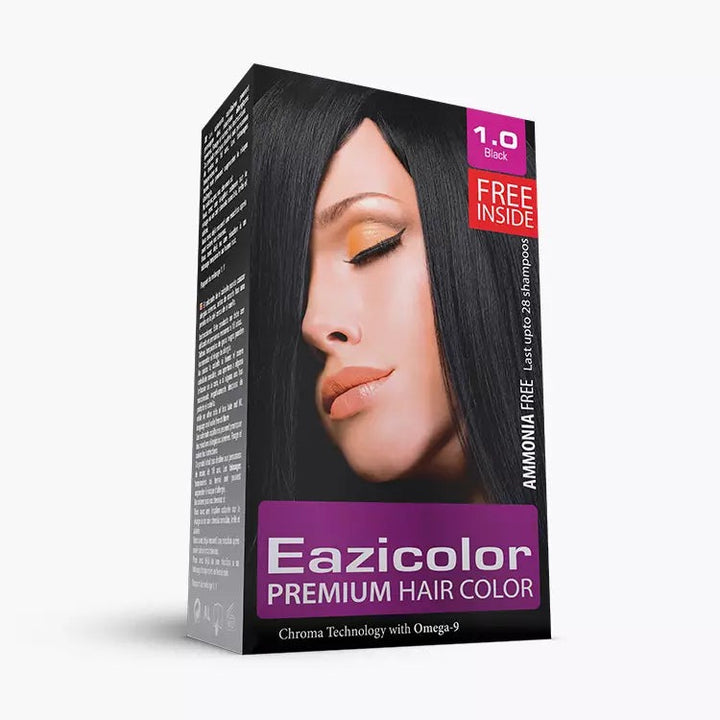 Eazicolor | Premium Hair Color Kit for Women | Ammonia-Free with Argan Oil & Omega-9