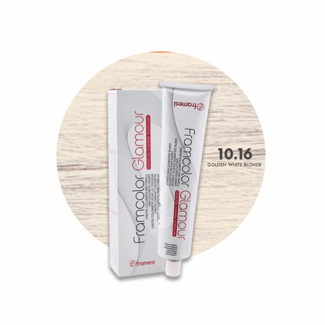 Framesi | Framcolor Glamour Hair Color Cream 100ML | 10.16 Golden White Blonde