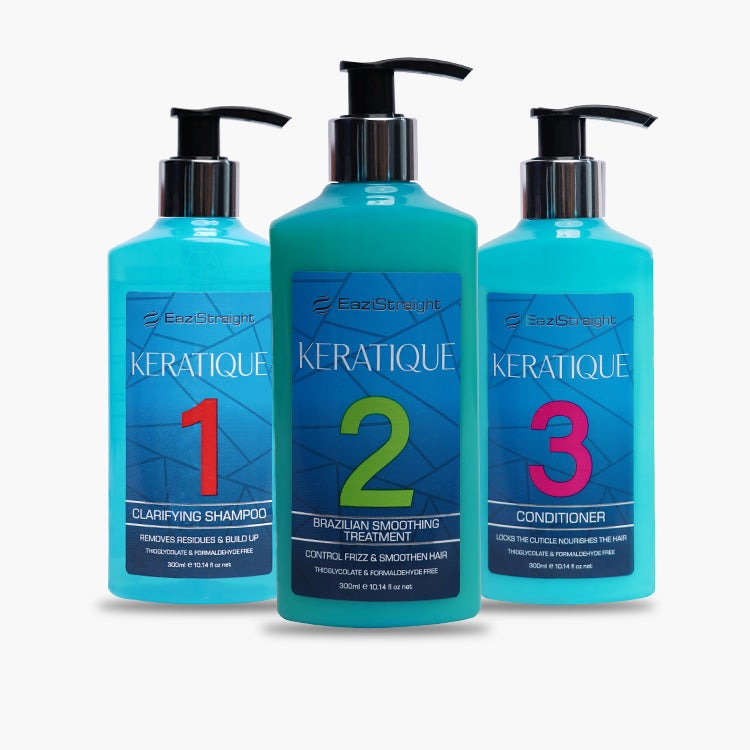 Eazistraight | Complete Keratin Treatment | 3-Step Hair Smoothing Solution