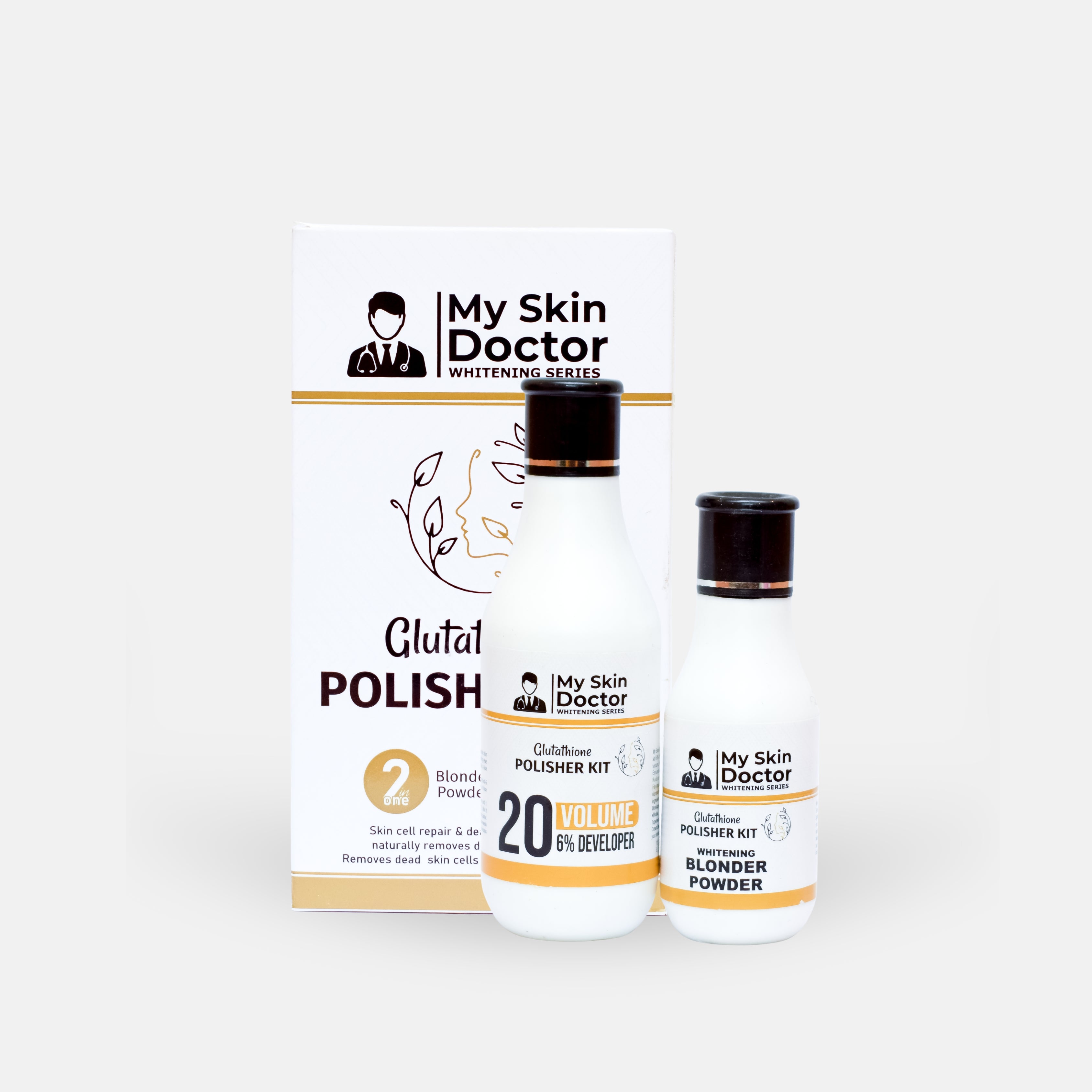 My Skin Doctor | Glutathione Polisher Kit – 2 in 1 Whitening System
