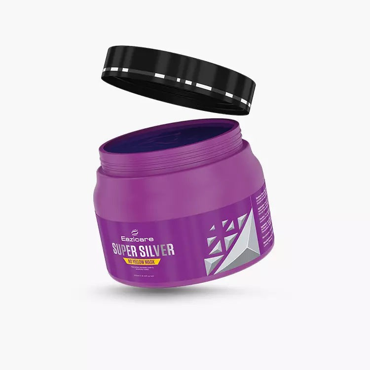 Eazicare | Super Silver No Yellow Hair Mask | For Blonde, Grey & Ash Hair
