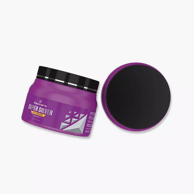 Eazicare | Super Silver No Yellow Hair Mask | For Blonde, Grey & Ash Hair