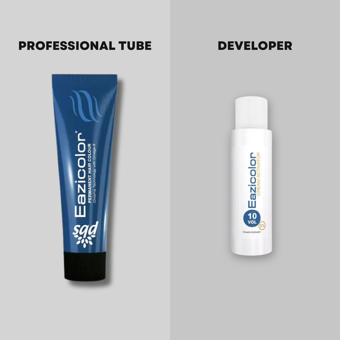 Eazicolor | Hair Color + Developer Combo | Professional Hair Dye & Cream Activator